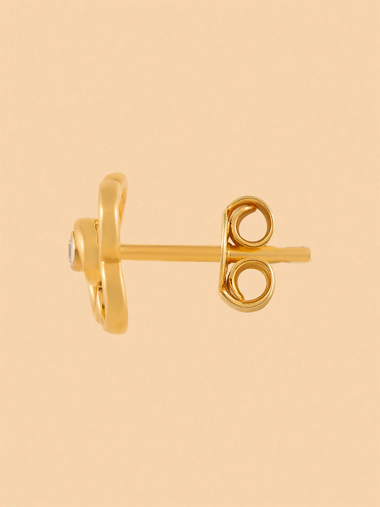 Classic Lab Diamond Intertwined Earrings - Image 3