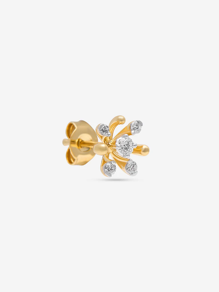Cluster Lab Diamond Stud Earrings - Image 2