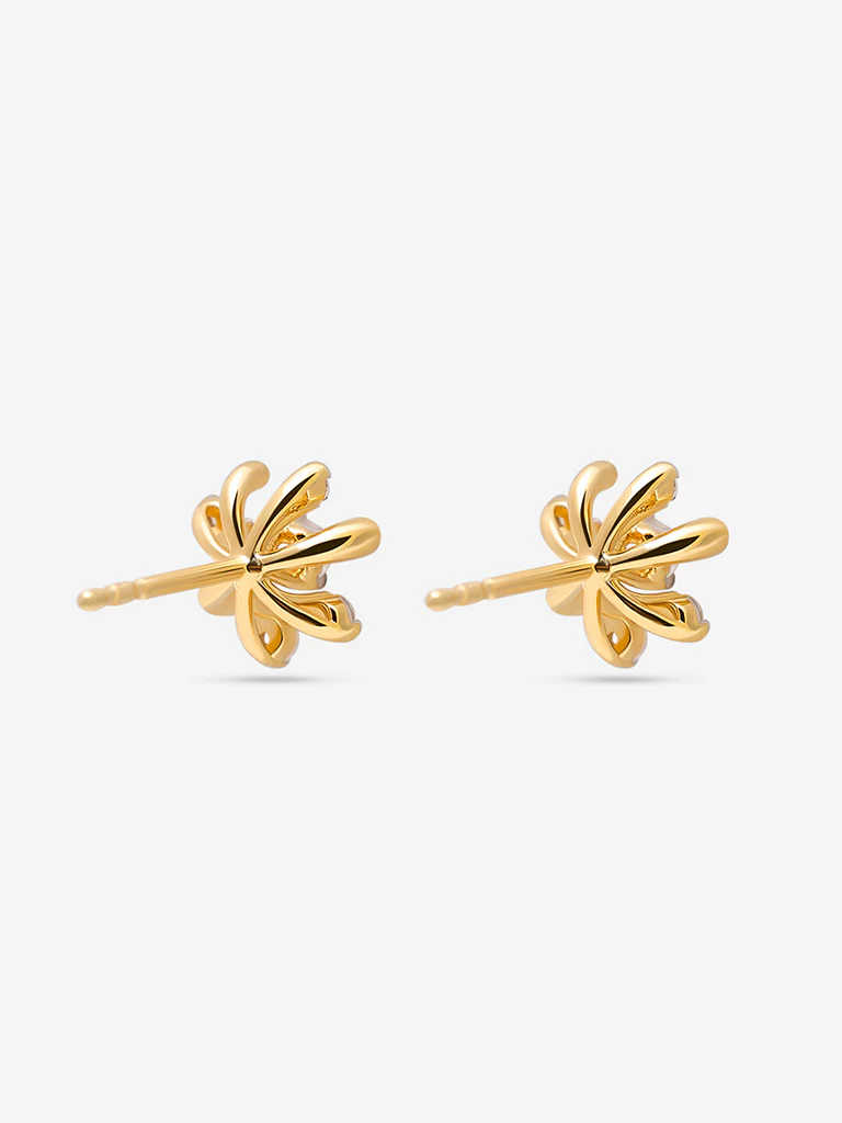 Cluster Lab Diamond Stud Earrings - Image 3