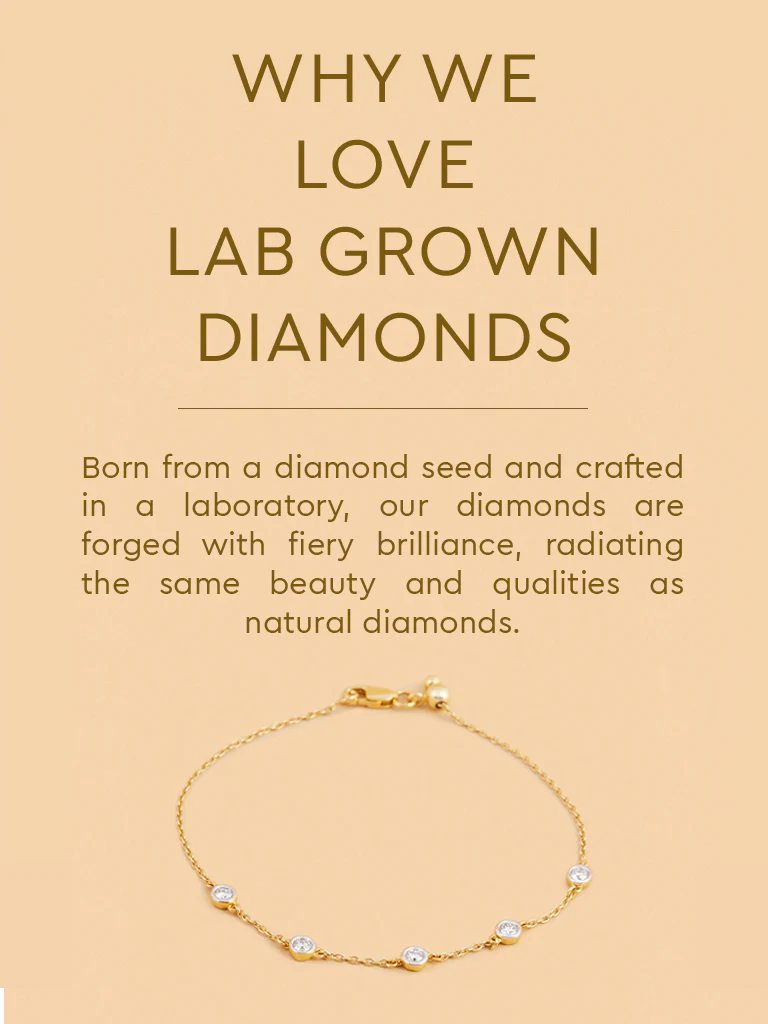 Dazzling Lab Diamond Chain Bracelet - Image 4