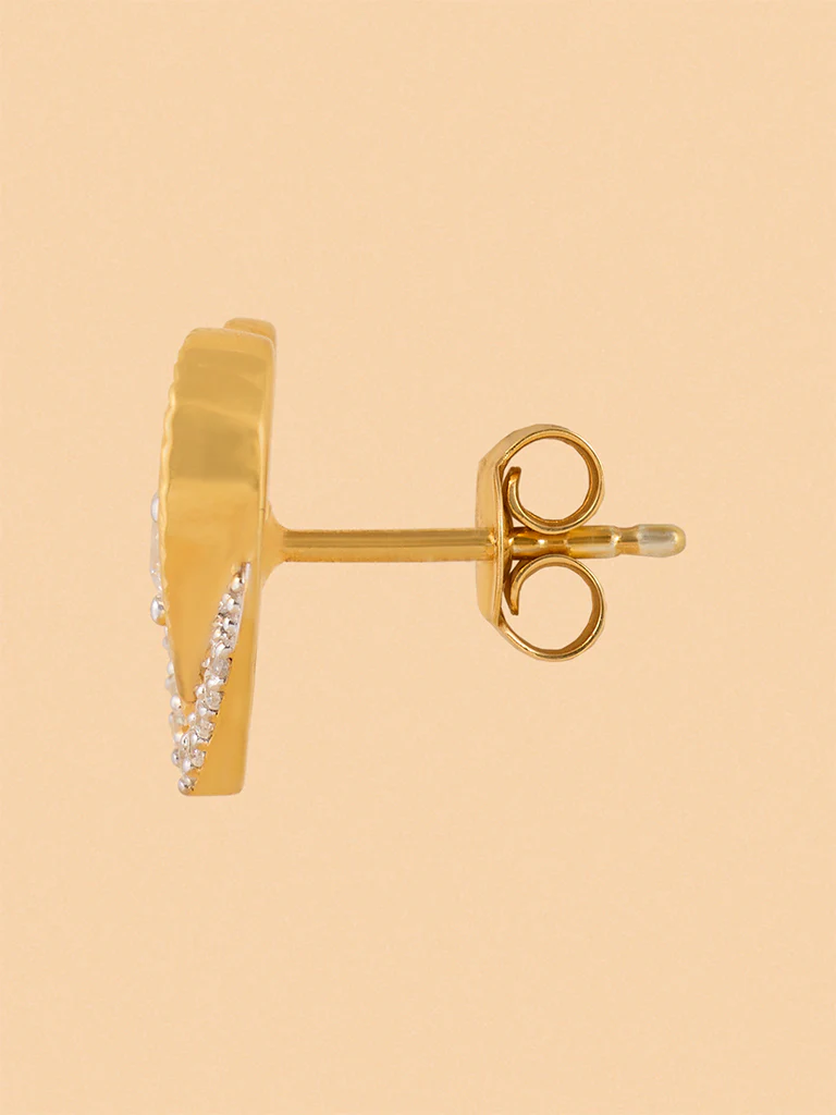 Dual Layered Lab Diamond Halo Heart Studs - Image 3