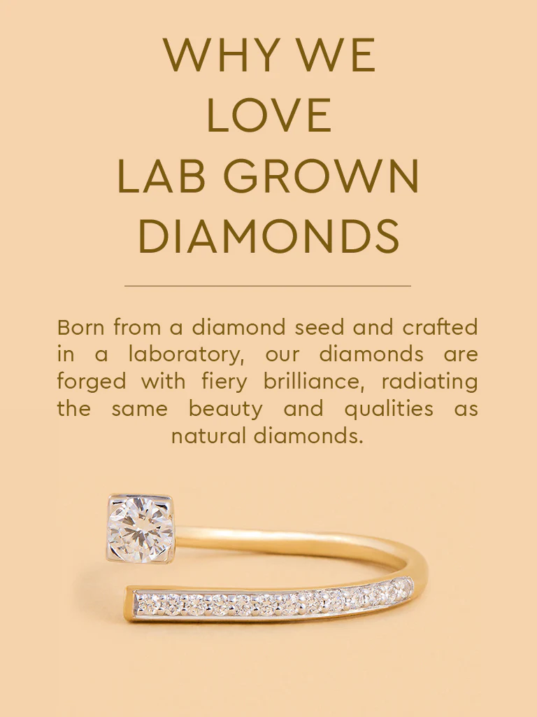 Edgy Lab Diamond Solitaire Ring - Image 5