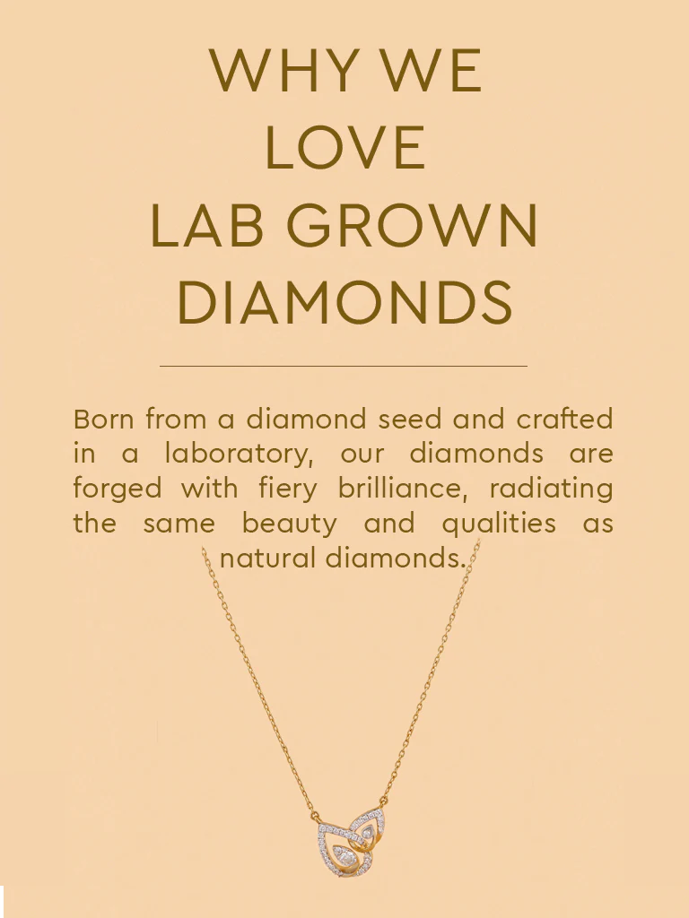 Elegant Teardrop Gold Plated Lab Diamond Necklace - Image 4