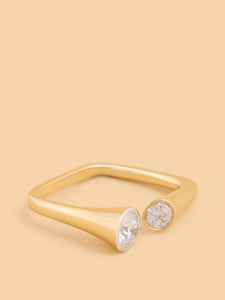 Elegant Twin Lab Diamond Ring - Image 3