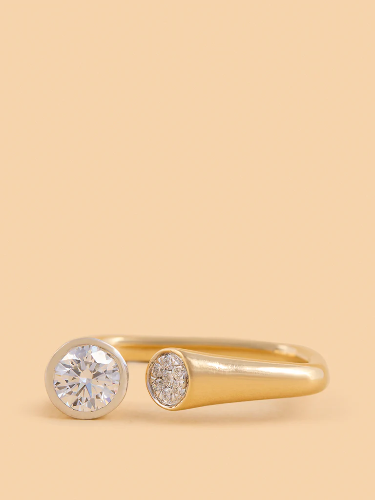 Elegant Twin Lab Diamond Ring - Image 3