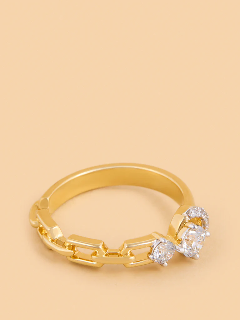 Eternal Circle Chain Lab Diamond Ring - Image 3
