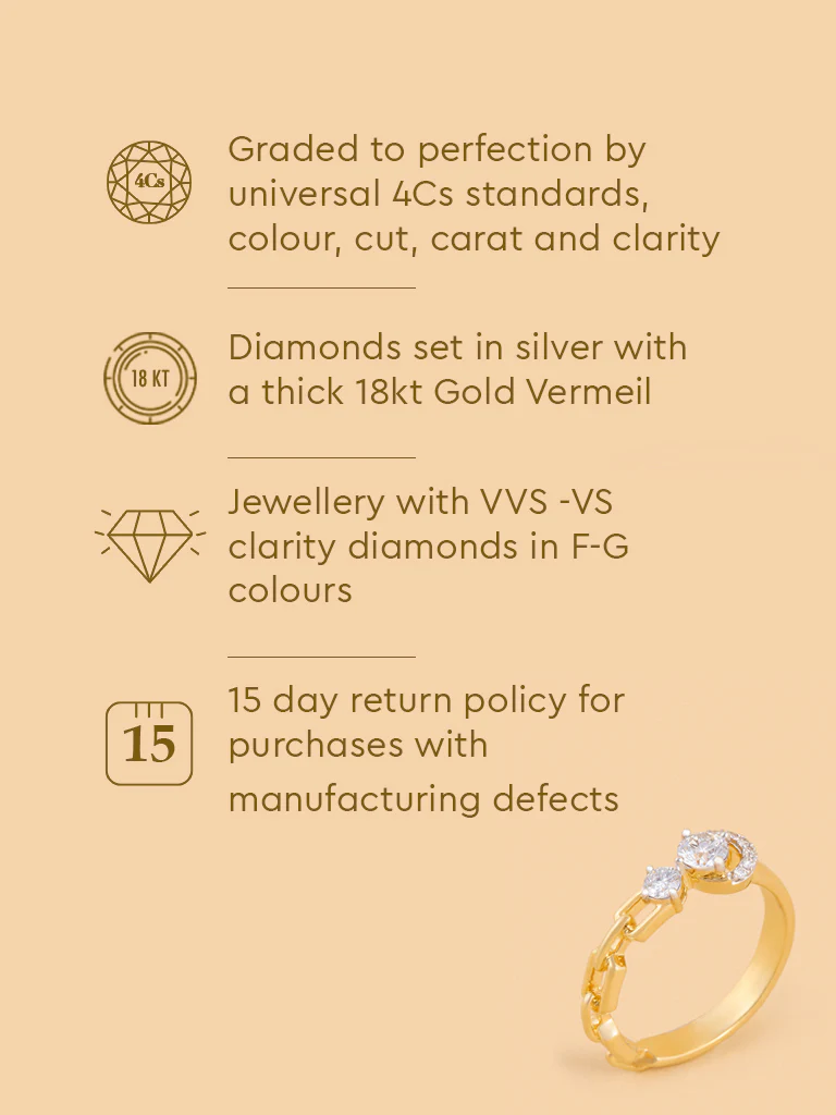 Eternal Circle Chain Lab Diamond Ring - Image 5