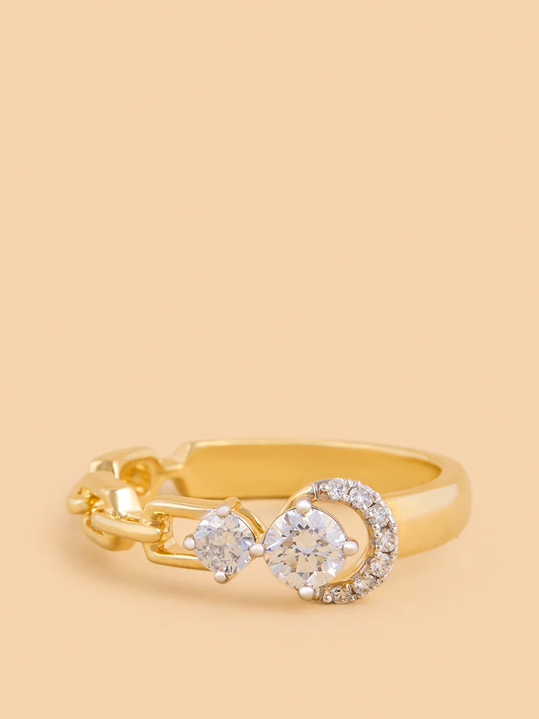 Eternal Circle Chain Lab Diamond Ring - Image 3