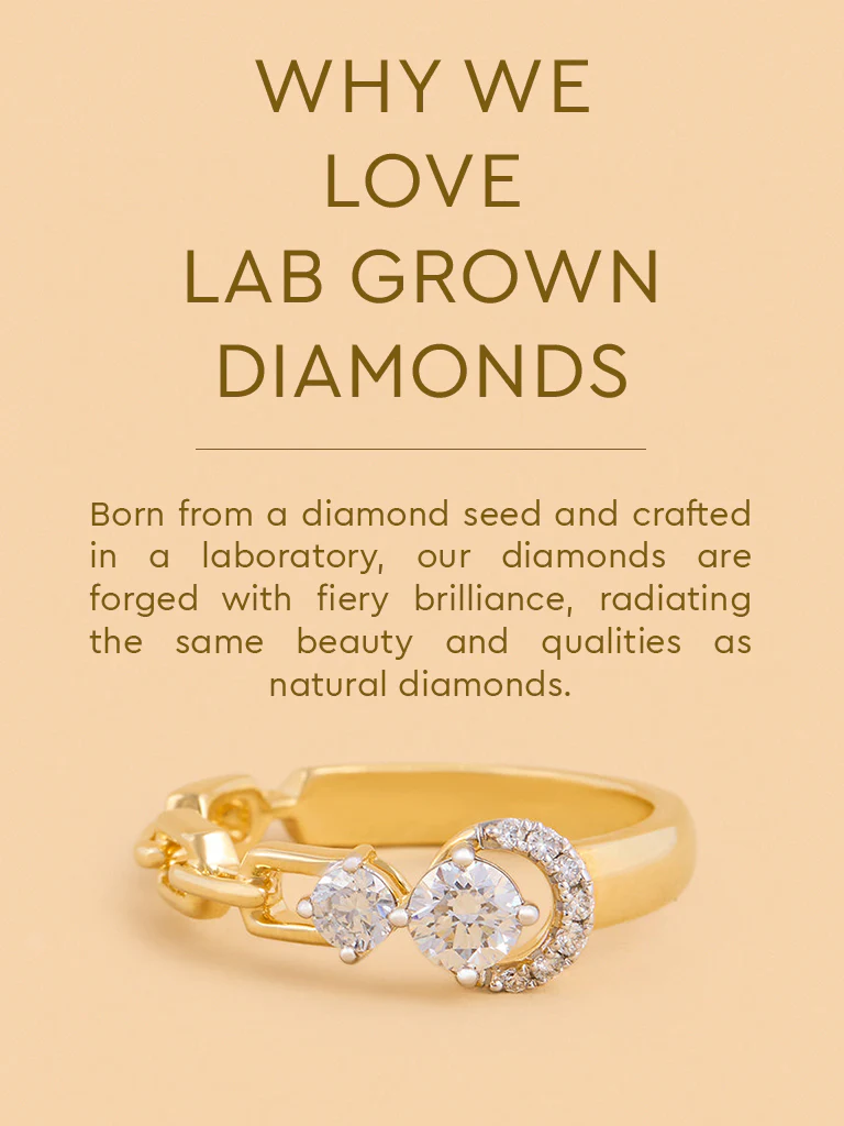 Eternal Circle Chain Lab Diamond Ring - Image 4