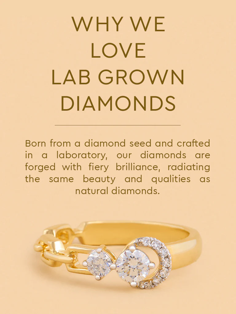 Eternal Circle Chain Lab Diamond Ring - Image 4