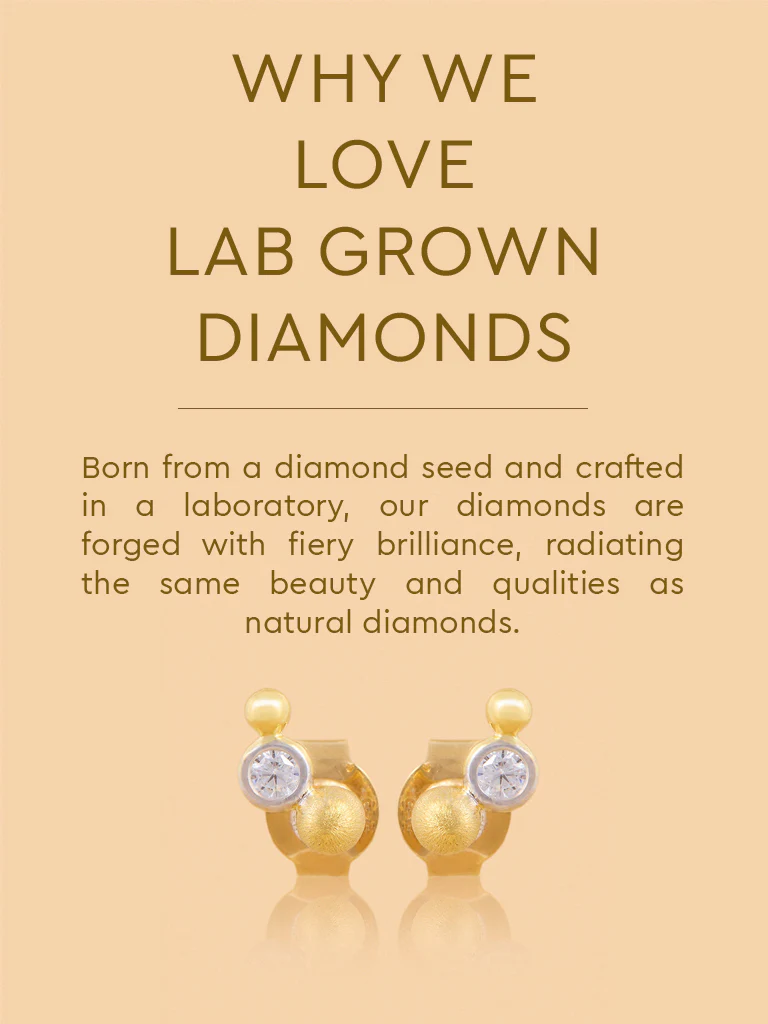 Floating Balls Lab Diamond Earrings - Image 4