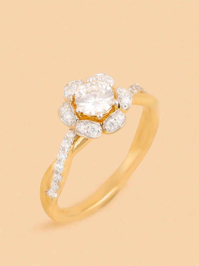 Gold Classic Floral Ring - Image 2