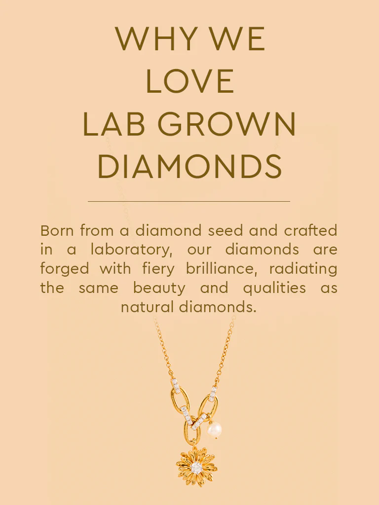 Gold Pearl Daisy Gold Plated Necklace - Image 5