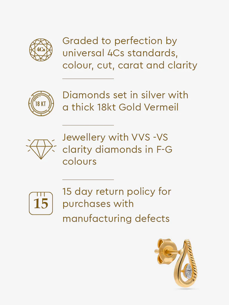 Lab Diamond Stud Earrings - Image 6