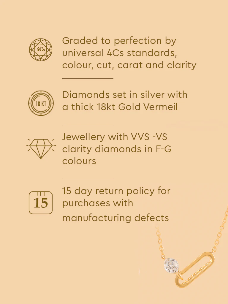 Linked Lab-Diamond Pendant Necklace - Image 5