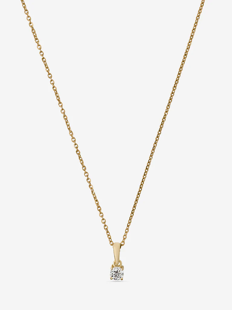 Micro Comet Solitaire Lab Diamond Pendant - Image 3