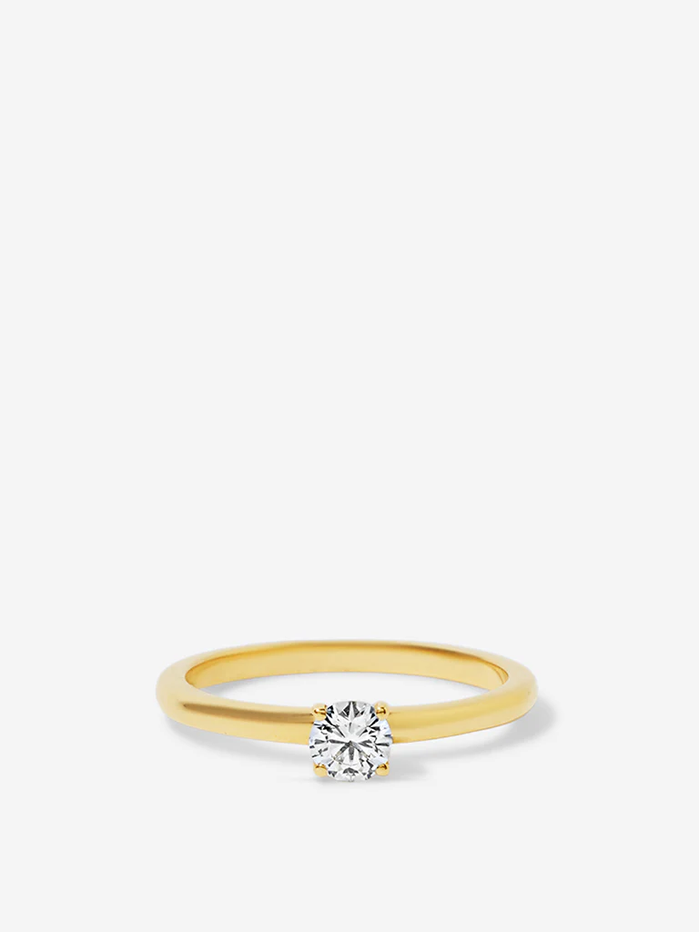 Micro Comet Solitaire Lab Diamond Ring - Image 2