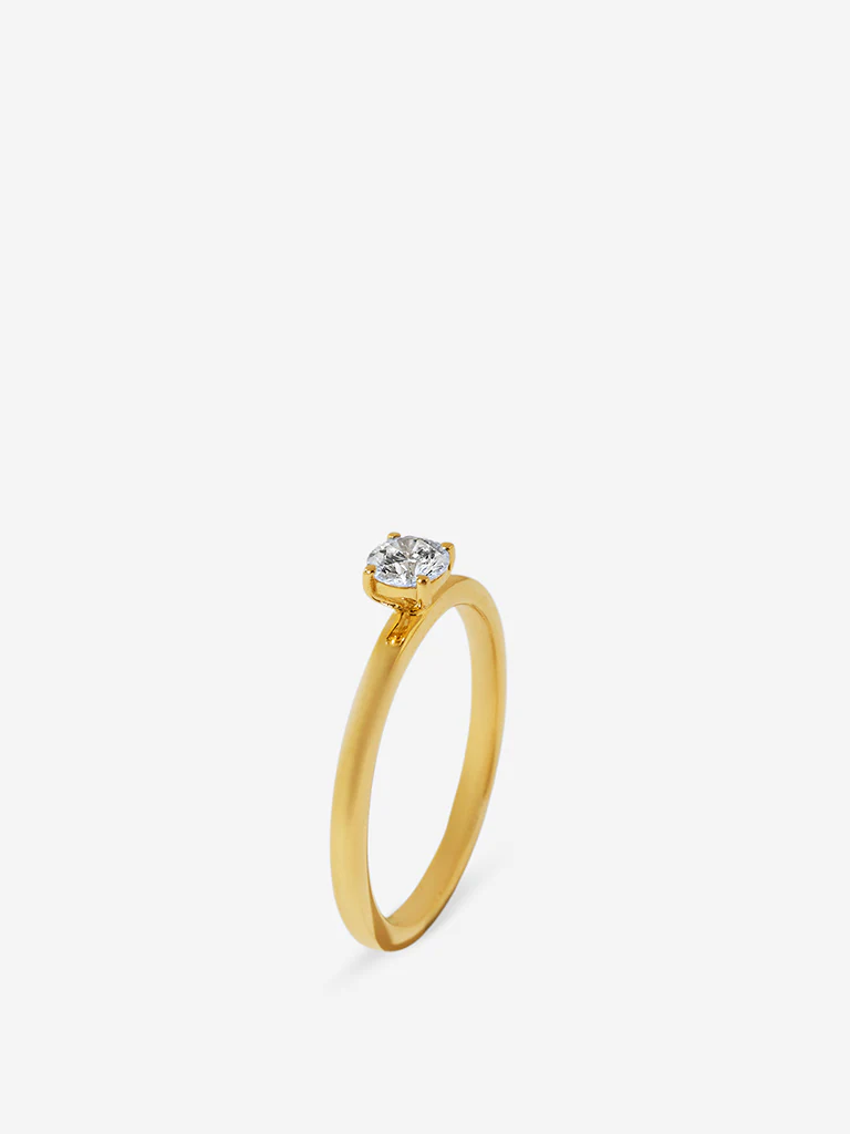 Micro Comet Solitaire Lab Diamond Ring - Image 4