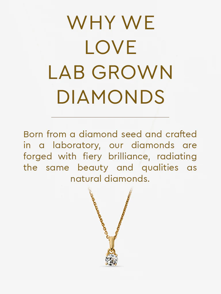 Mini Comet Solitaire Lab Diamond Pendant - Image 5