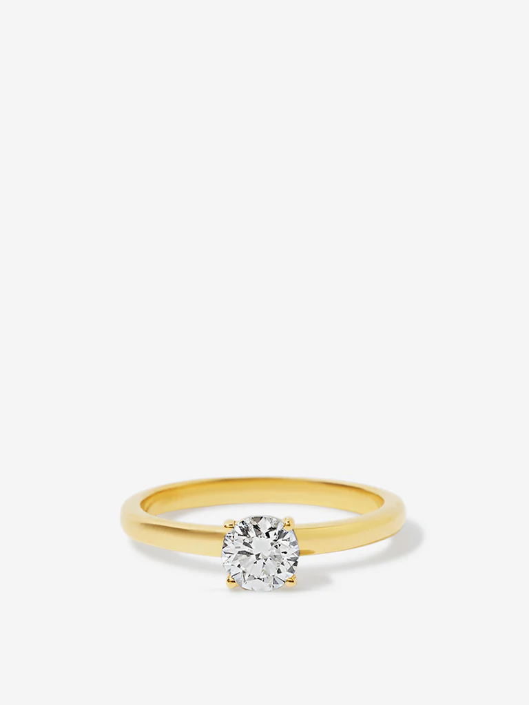 Mini Comet Solitaire Lab Diamond Ring - Image 2