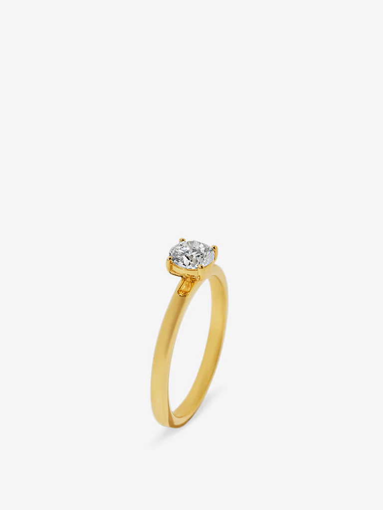 Mini Comet Solitaire Lab Diamond Ring - Image 4