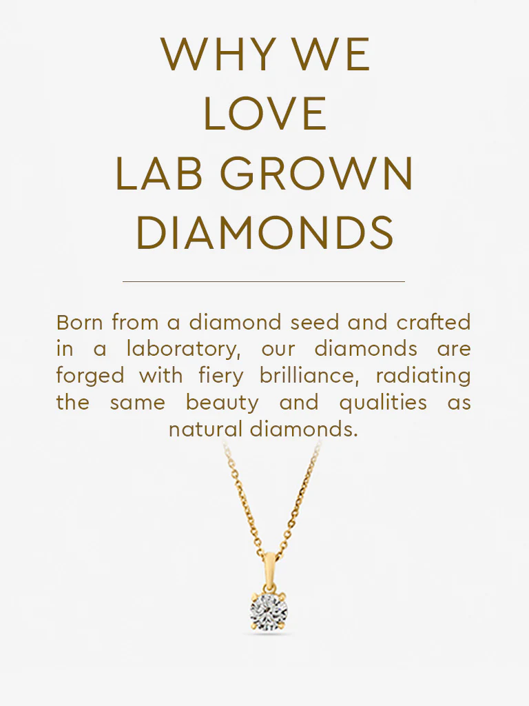 Petite Comet Solitaire Lab Diamond Pendant - Image 5