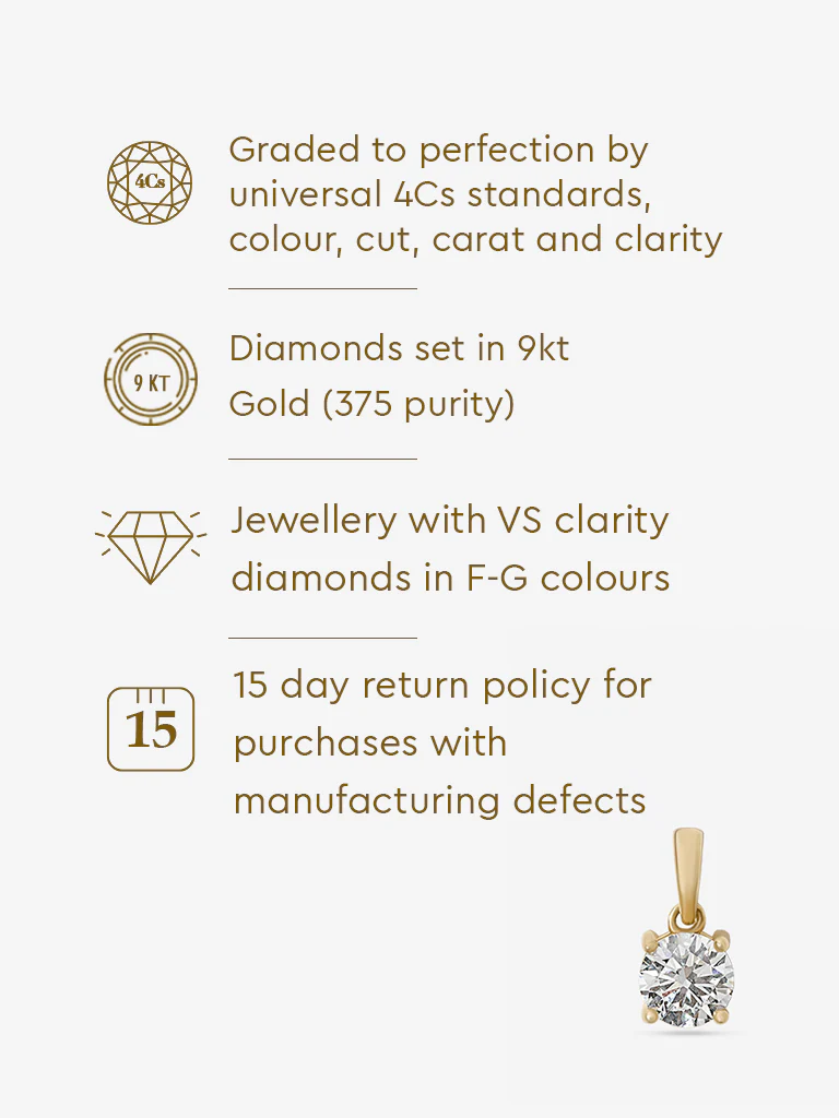Petite Comet Solitaire Lab Diamond Pendant - Image 6
