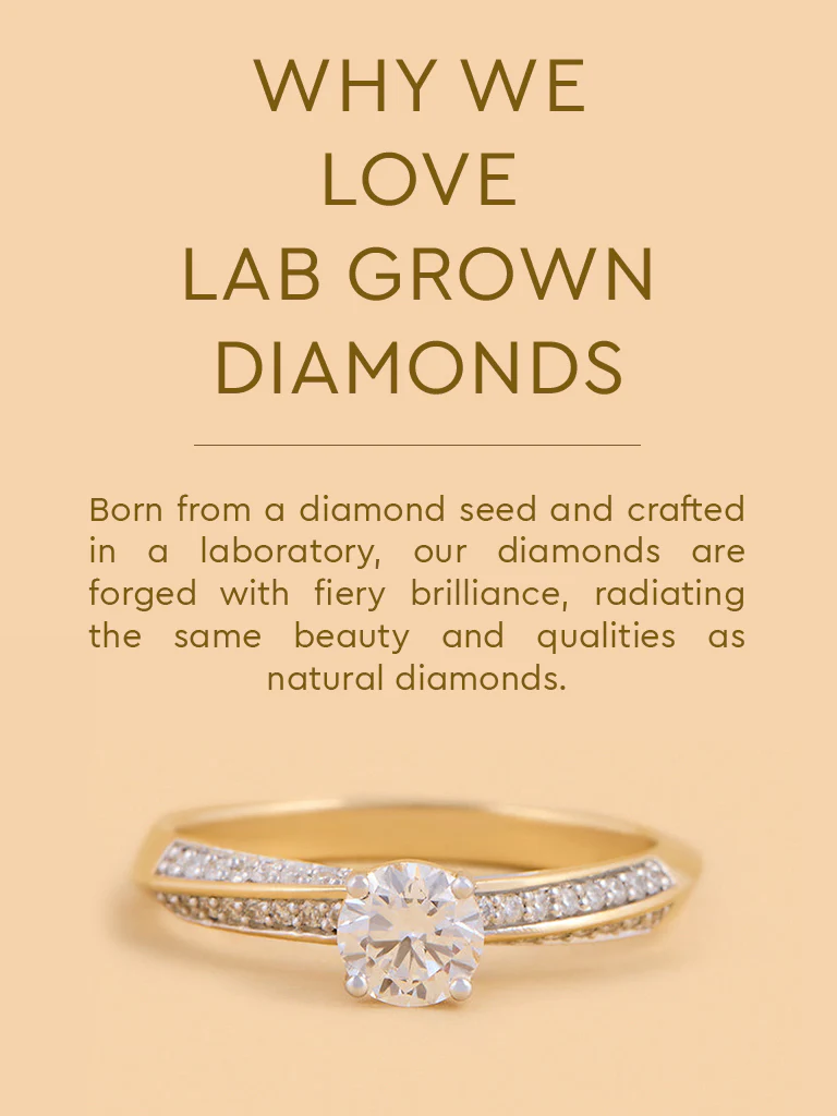 Radiant Round Lab Diamond Solitaire Ring - Image 4