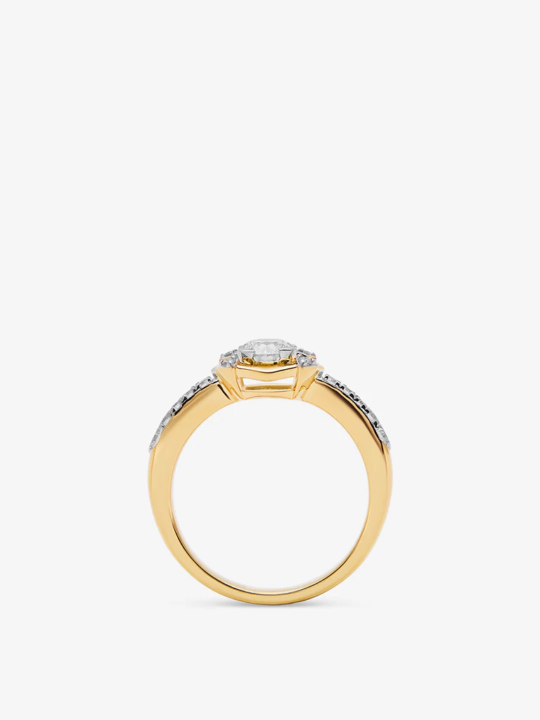 Sculpted Lab Diamond Ring - Image 3