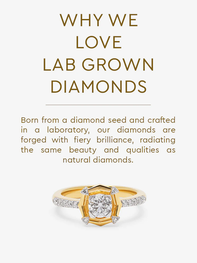 Sculpted Lab Diamond Ring - Image 5