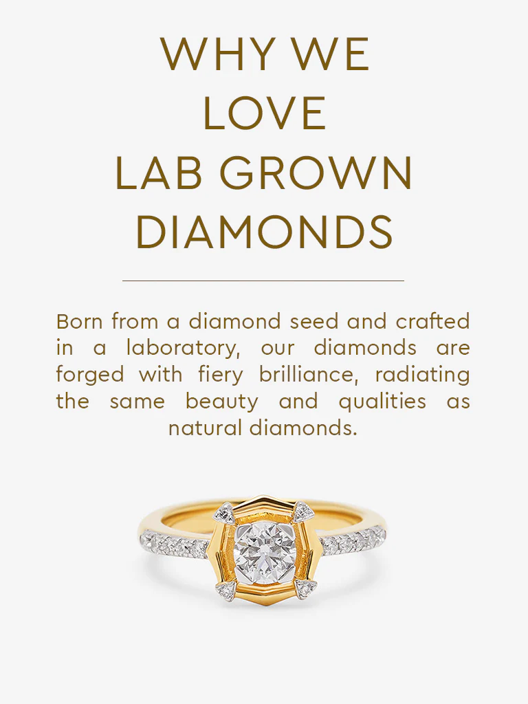 Sculpted Lab Diamond Ring - Image 5