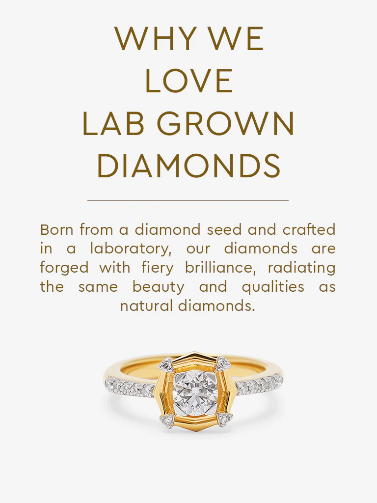 Sculpted Lab Diamond Ring - Image 5