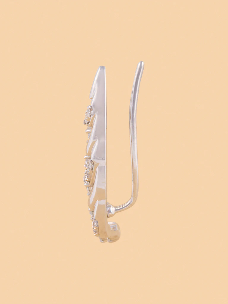 Sleek Lab Diamond Ear Climbers - Image 3