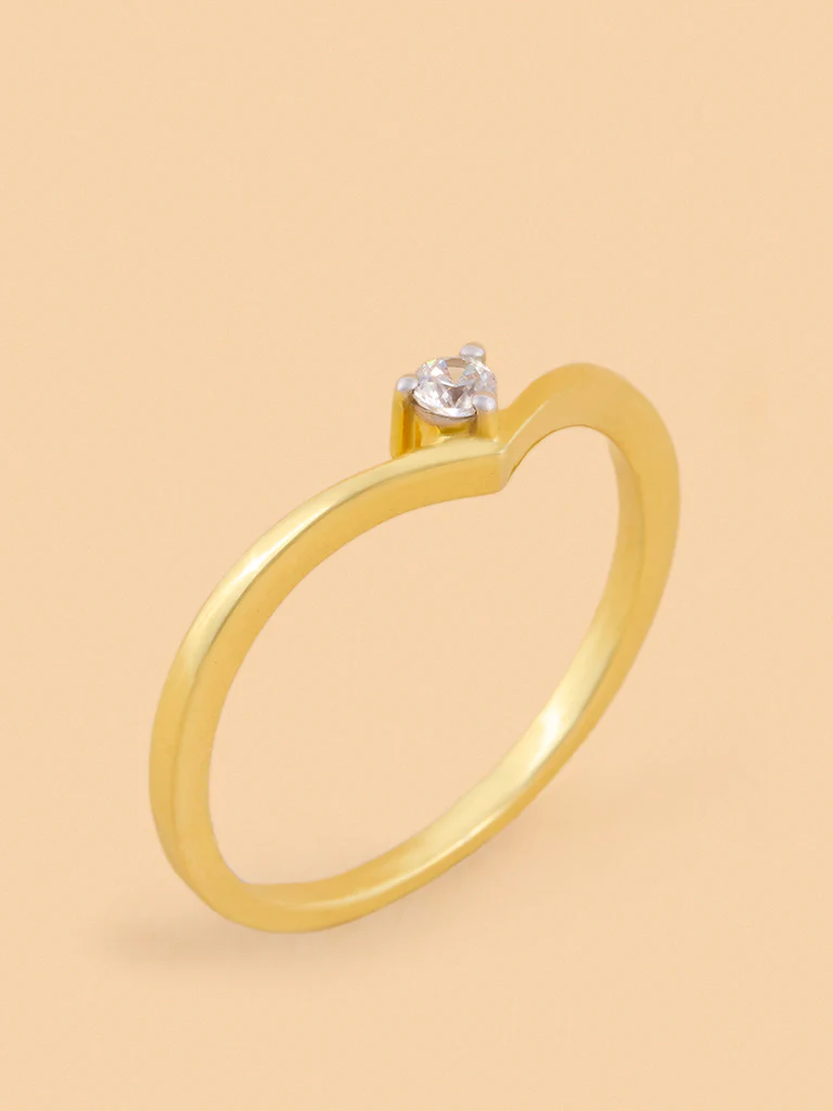 Sleek Wave Lab Diamond Ring - Image 2