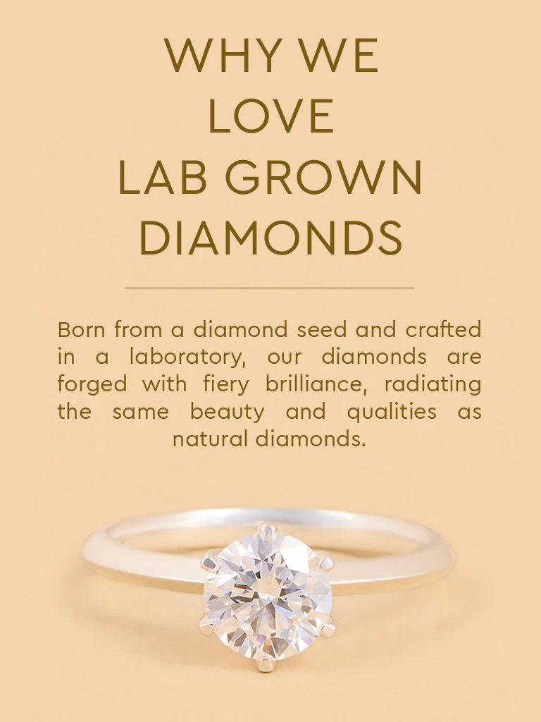 Sparkling Lab Diamond Solitaire Ring - Image 4