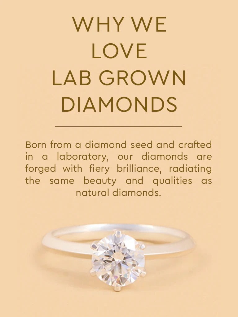 Sparkling Lab Diamond Solitaire Ring - Image 4