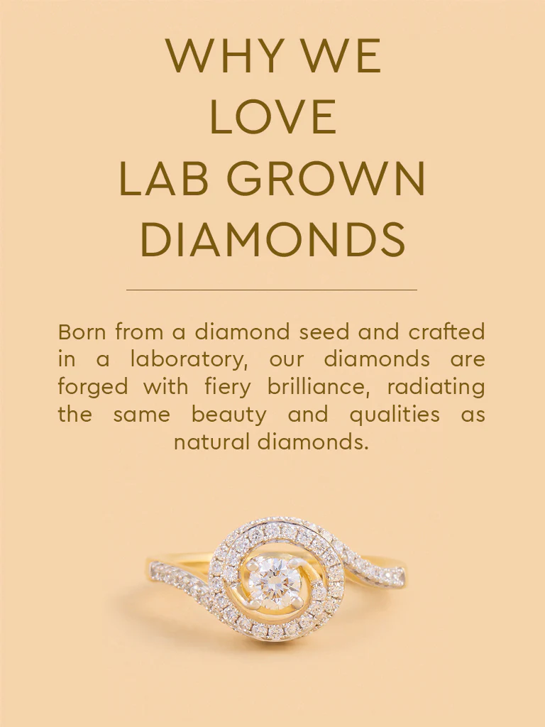 Spiral Swirl Solitaire Lab Diamond Ring - Image 4