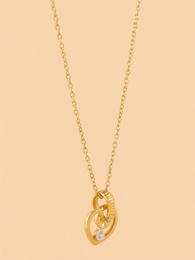 Tangled Lab Diamond Rope Heart Necklace - Image 2