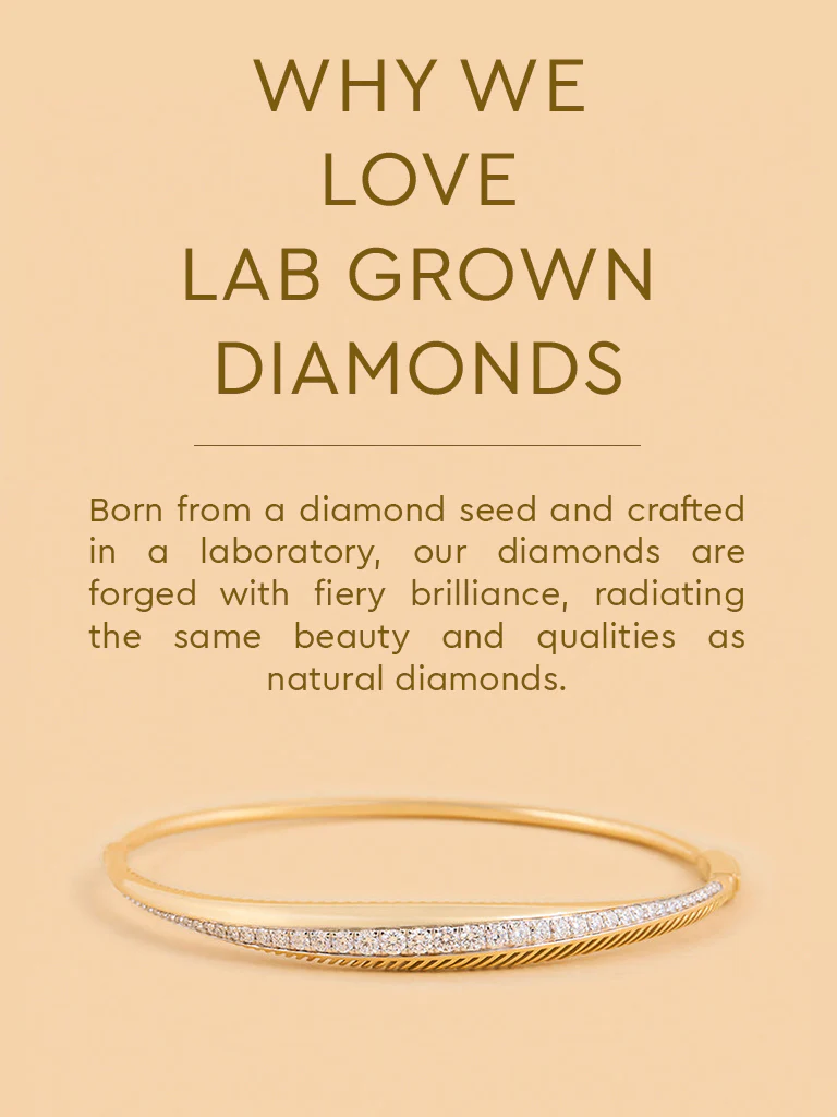 Timeless Lab Diamond Bangle Bracelet - Image 4