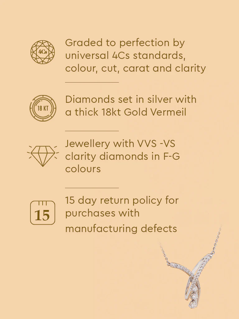Timeless Lab Diamond Drop Pendant Necklace - Image 5