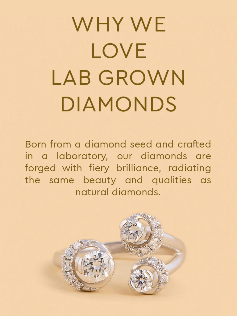 Triple Cluster Lab Diamond Ring - Image 4