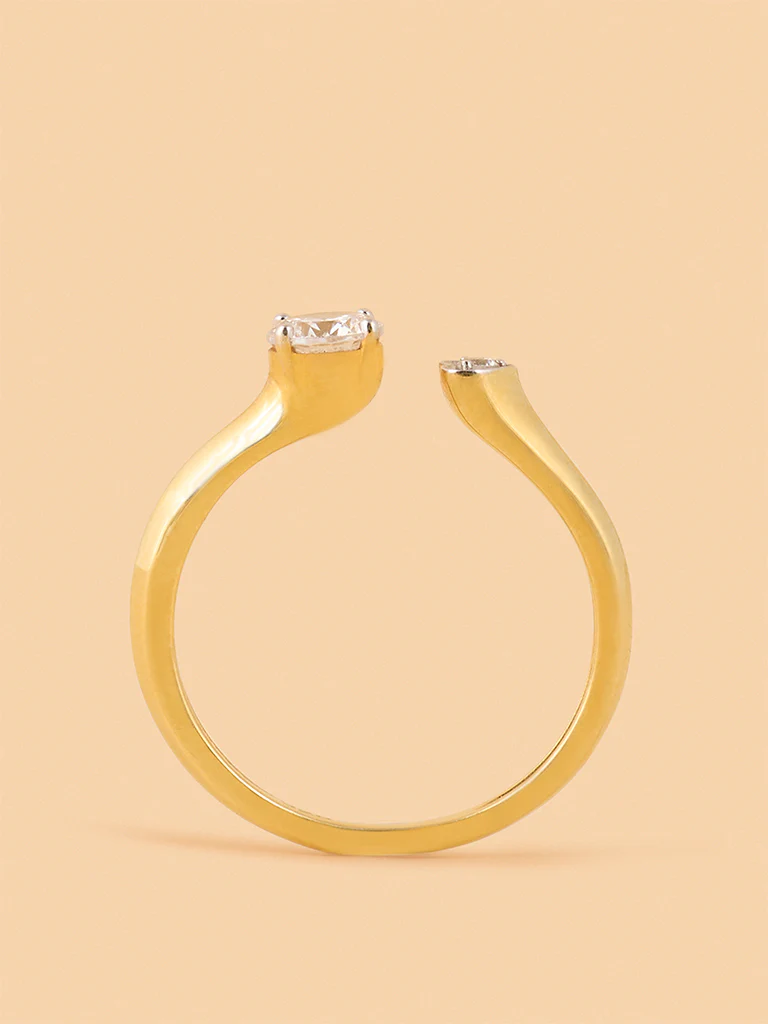Twinlab Diamond Heart Open Ring - Image 3