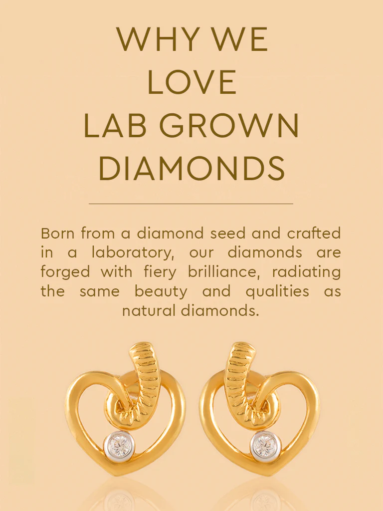 Twisted Lab Diamond Rope Heart Studs - Image 4