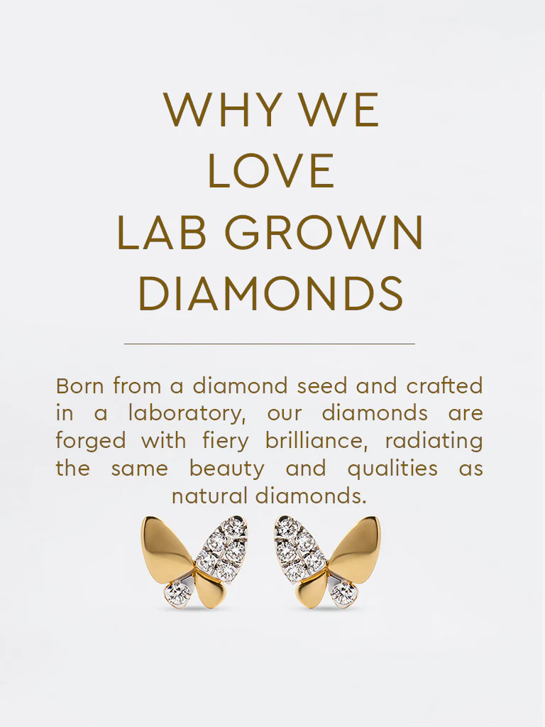 Yellow Lab Diamond Butterfly Earrings - Image 5