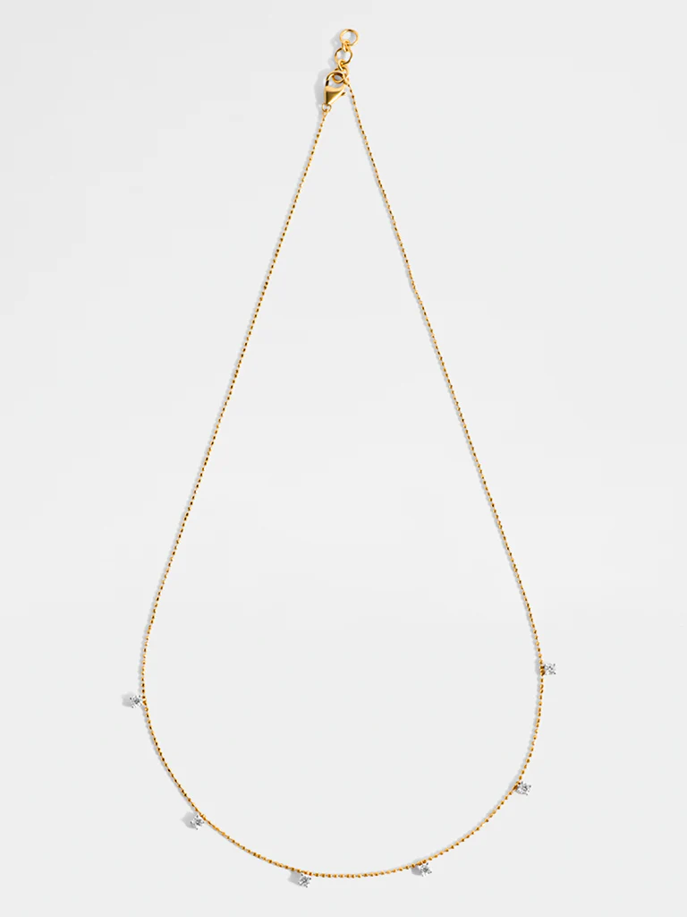 Yellow Lab Diamond Dangle Necklace - Image 2