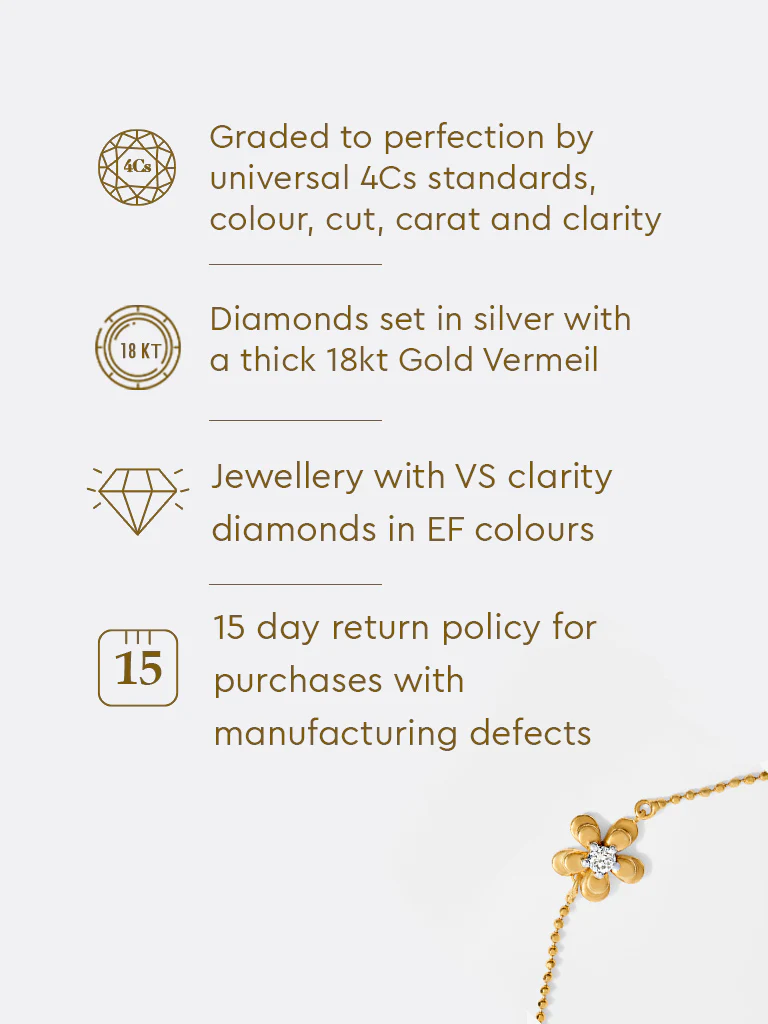 Yellow Lab Diamond Flower Bracelet - Image 6