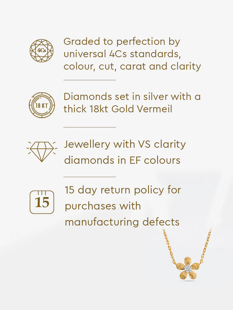 Yellow Lab Diamond Flower Necklace - Image 6