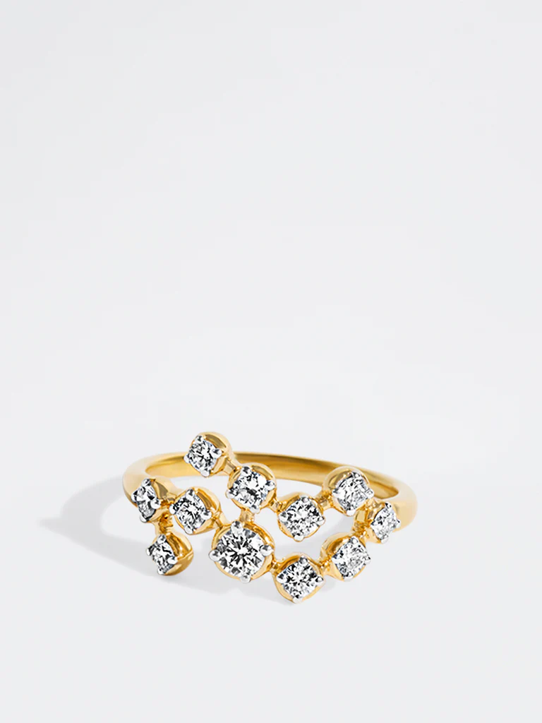 Yellow Lab Diamond Harmony Ring - Image 2