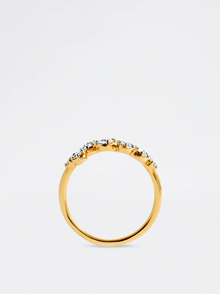 Yellow Lab Diamond Harmony Ring - Image 3