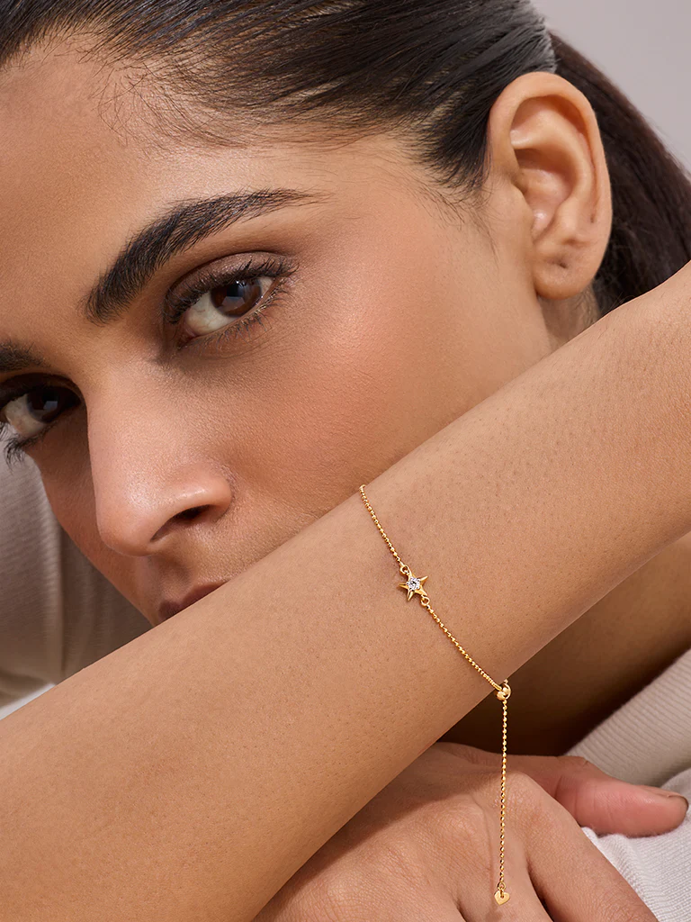 Yellow Lab Diamond Star Bracelet